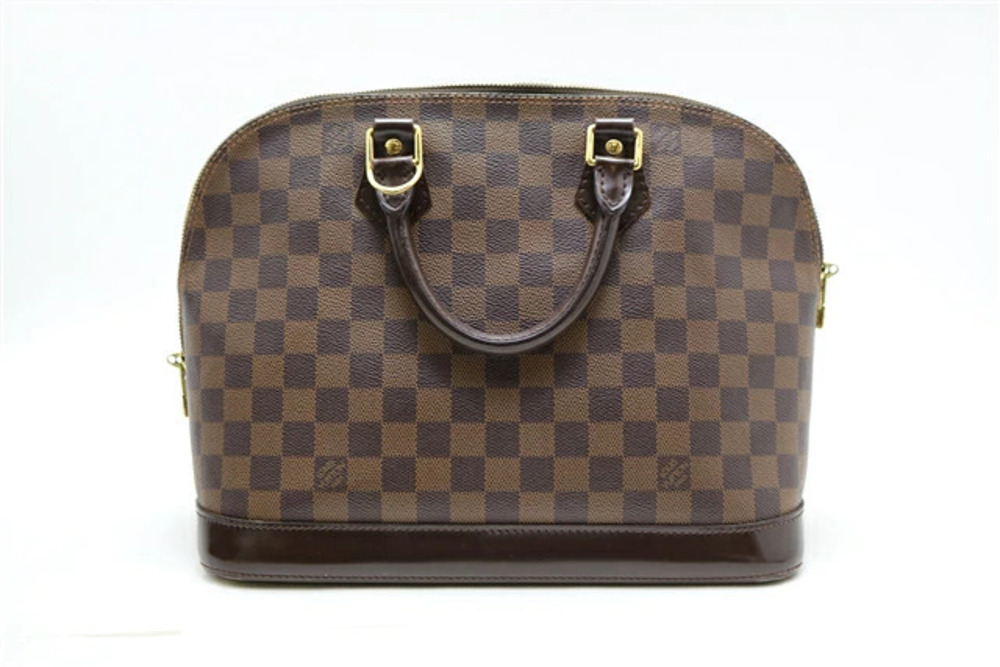 LOUIS VUITTON Alma Handbag Damier Brown